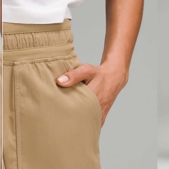 lululemon High Waist Dance Studio Filbert Tan Shorts 8 - Picture 6 of 9